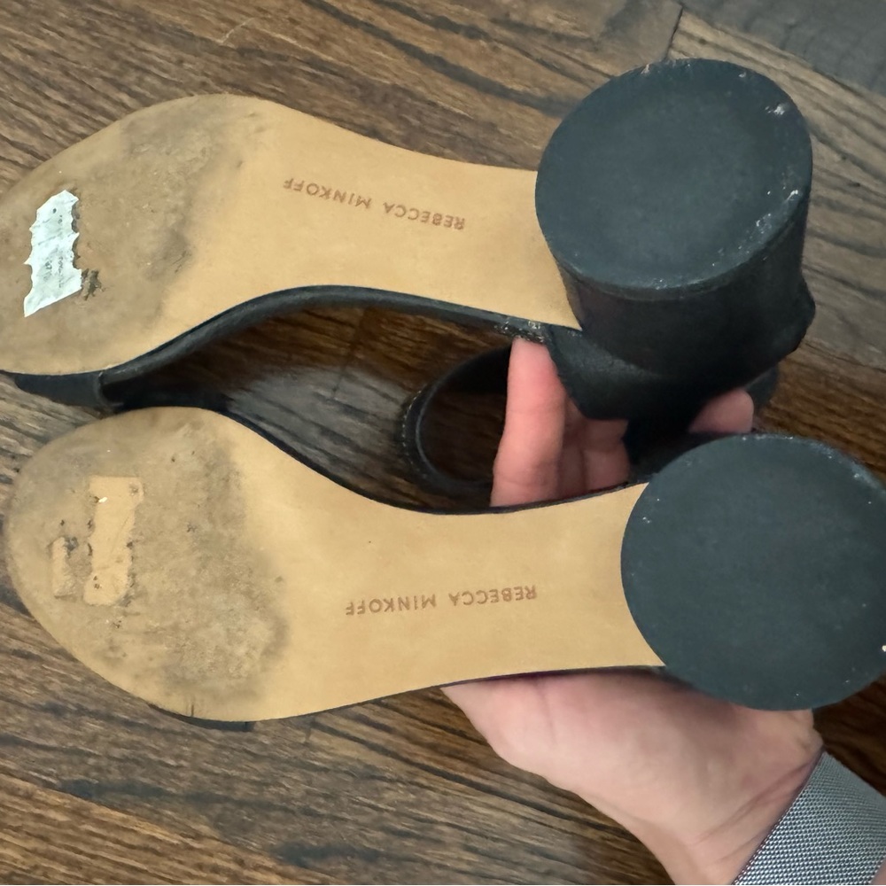 Rebecca Minkoff Black Sandals with Zipper Detail - Picture 5 of 5